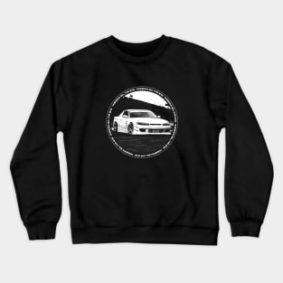 NISSAN SILVIA S15 Black 'N White 4 (Black Version) Crewneck Sweatshirt